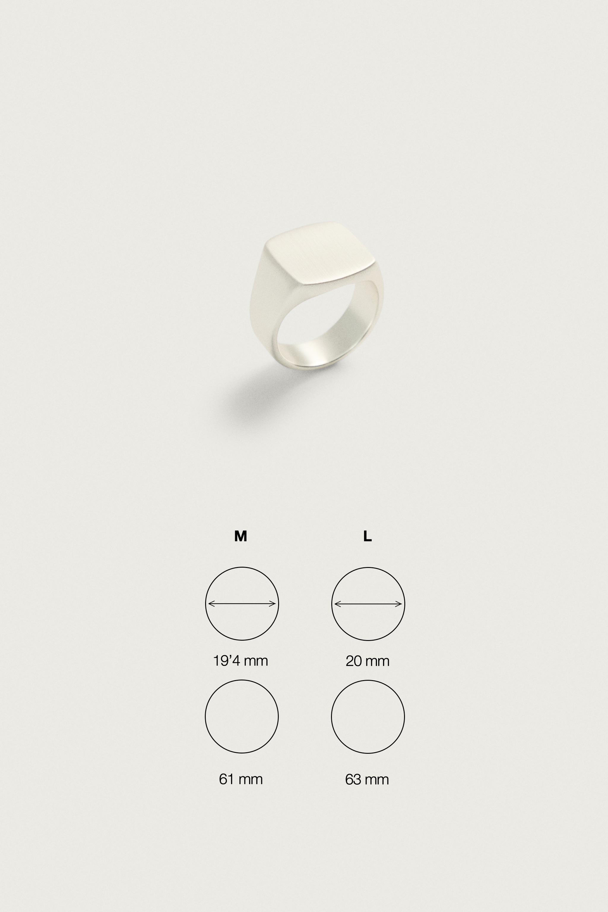METAL SIGNET RING